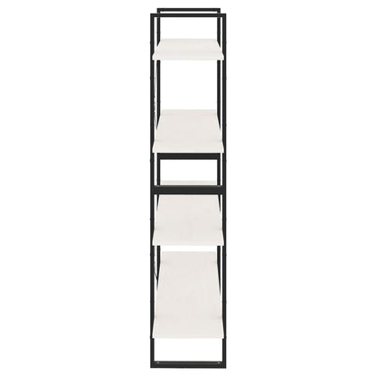 Bücherregal 4 Fächer Weiß 100x30x140 cm Kiefer Massivholz - Pazzar.ch