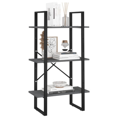 Lagerregal Grau 60x30x105 cm Massivholz Kiefer - Pazzar.ch