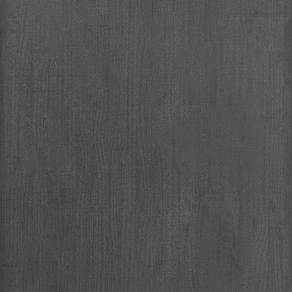 Standregal Grau 60x30x105 cm Massivholz Kiefer