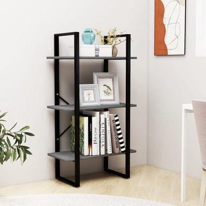Lagerregal Grau 60x30x105 cm Massivholz Kiefer - Pazzar.ch