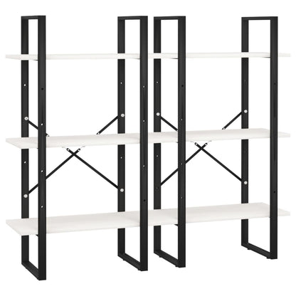 Lagerregal Weiß 60x30x210 cm Massivholz Kiefer - Pazzar.ch