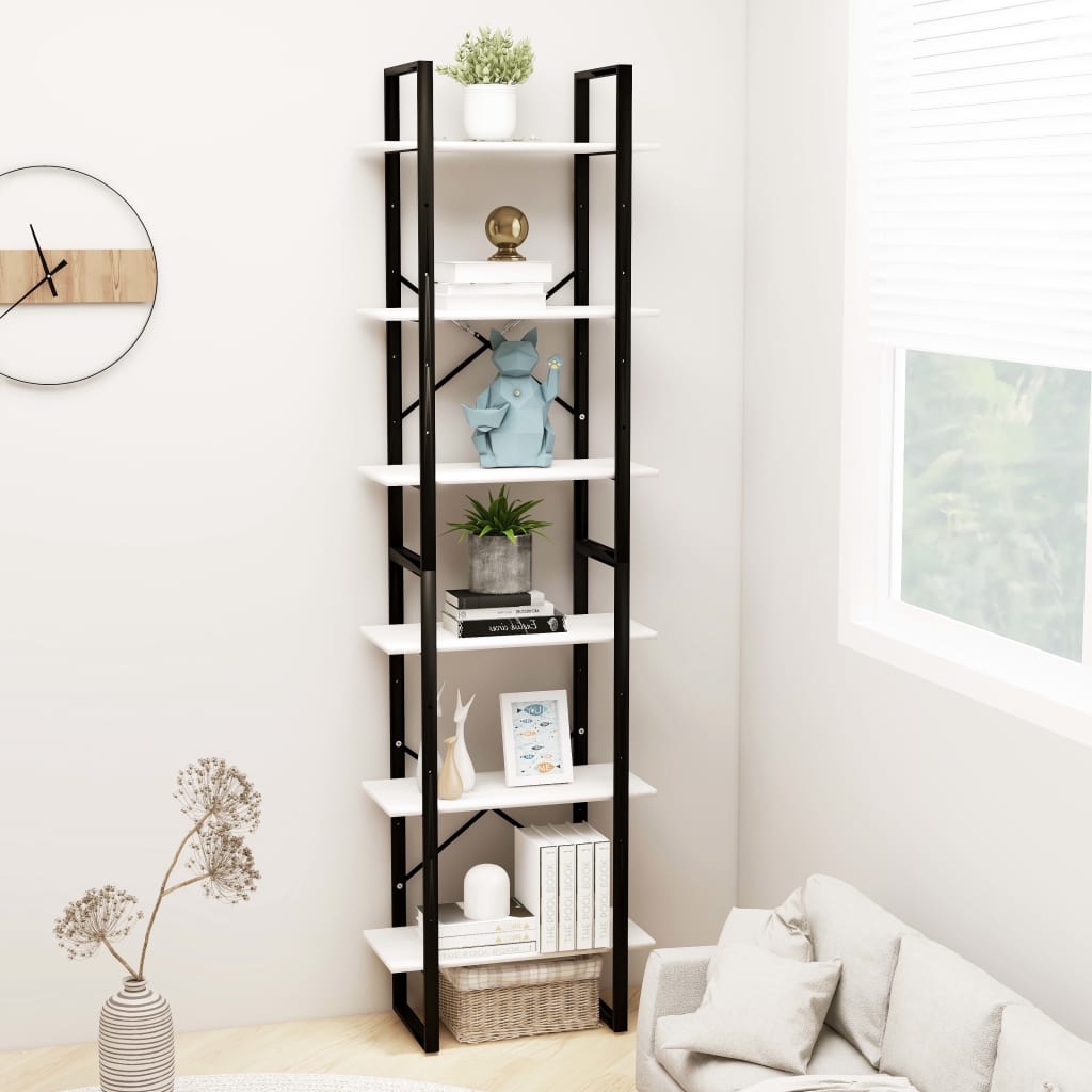 Lagerregal Weiß 60x30x210 cm Massivholz Kiefer - Pazzar.ch