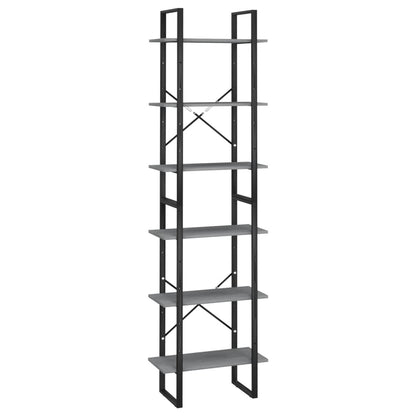 Lagerregal Grau 60x30x210 cm Massivholz Kiefer - Pazzar.ch