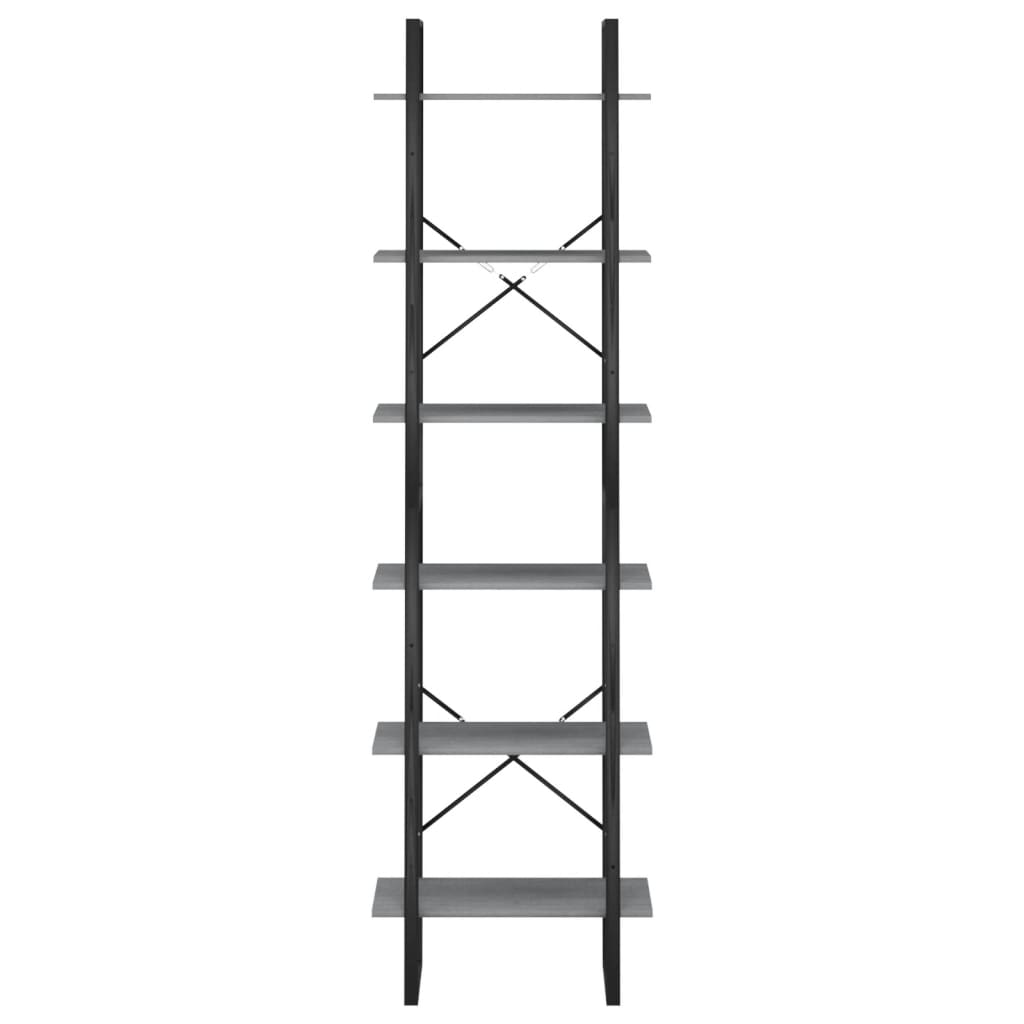 Lagerregal Grau 60x30x210 cm Massivholz Kiefer - Pazzar.ch