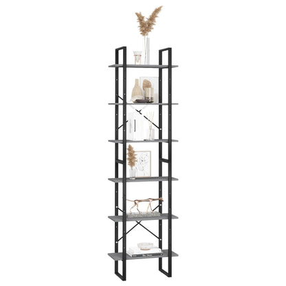 Lagerregal Grau 60x30x210 cm Massivholz Kiefer - Pazzar.ch