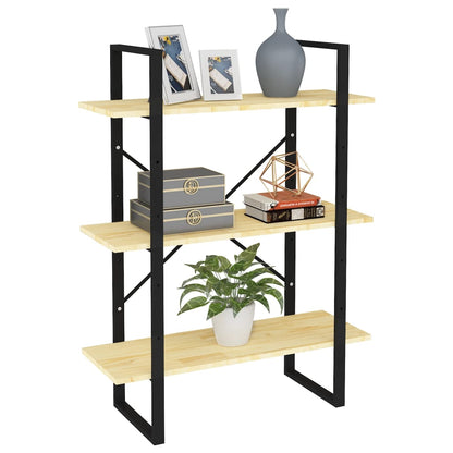 Bücherregal 3 Böden 80x30x105 cm Massivholz Kiefer - Pazzar.ch