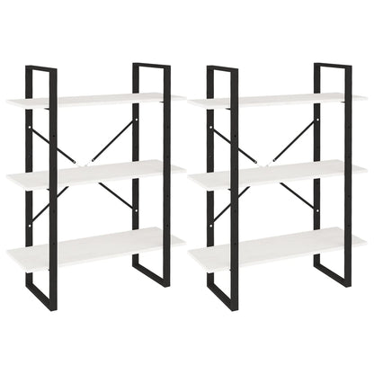 Hochschrank Weiß 80x30x210 cm Massivholz Kiefer - Pazzar.ch