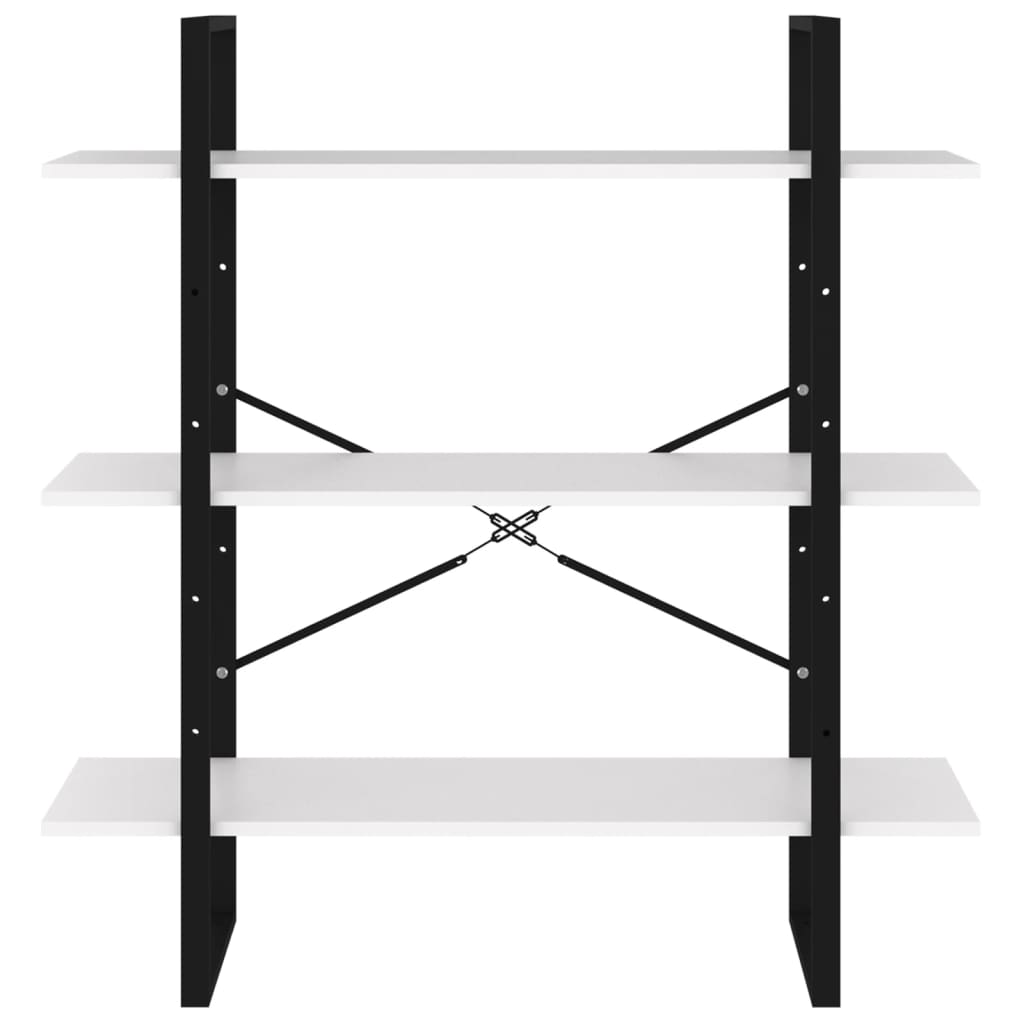 Bücherregal Weiß 100x30x105 cm Holzwerkstoff - Pazzar.ch