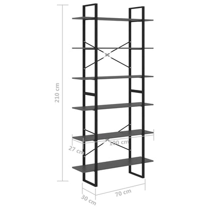 Hochschrank Grau 100x30x210 cm Massivholz Kiefer - Pazzar.ch
