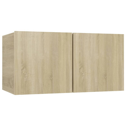 6-tlg. TV-Schrank-Set Sonoma-Eiche Holzwerkstoff - Pazzar.ch