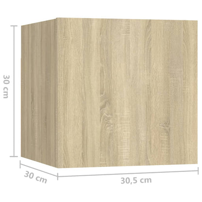 5-tlg. TV-Schrank-Set Sonoma-Eiche Holzwerkstoff - Pazzar.ch