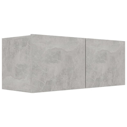 TV-Schränke 4 Stk. Betongrau 80x30x30 cm Holzwerkstoff - Pazzar.ch