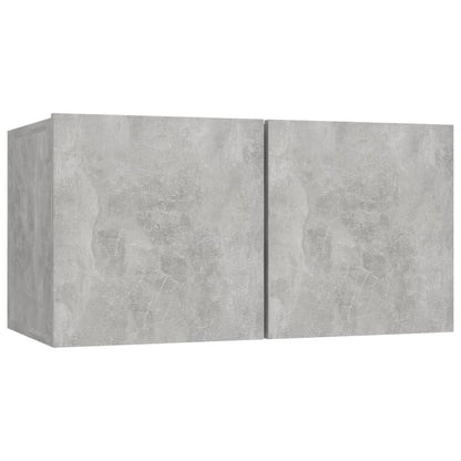 5-tlg. TV-Schrank-Set Betongrau Holzwerkstoff - Pazzar.ch