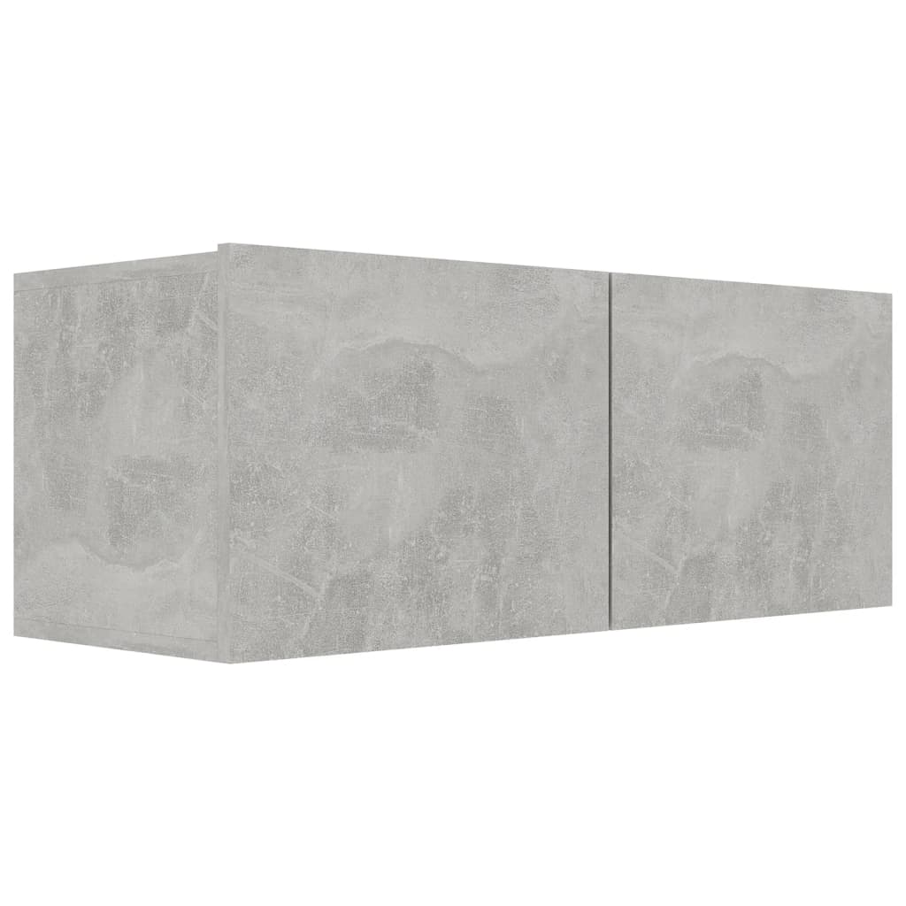 5-tlg. TV-Schrank-Set Betongrau Holzwerkstoff - Pazzar.ch