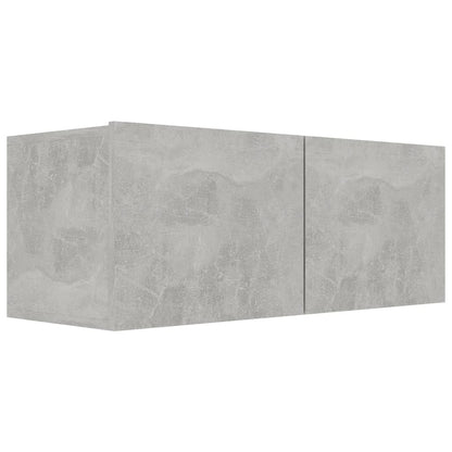 5-tlg. TV-Schrank-Set Betongrau Holzwerkstoff - Pazzar.ch