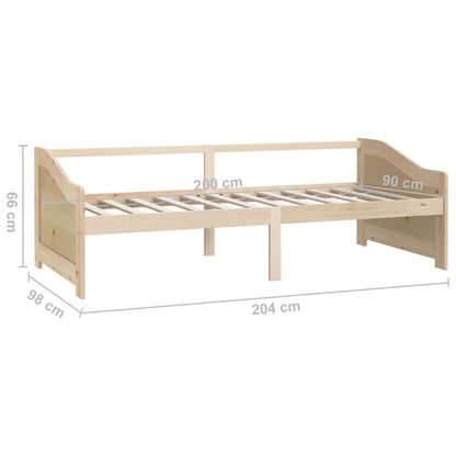 Tagesbett 3-Sitzer Massivholz Kiefer 90x200 cm - Pazzar.ch