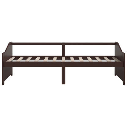 Tagesbett 3-Sitzer Dunkelbraun Massivholz Kiefer 90x200 cm - Pazzar.ch