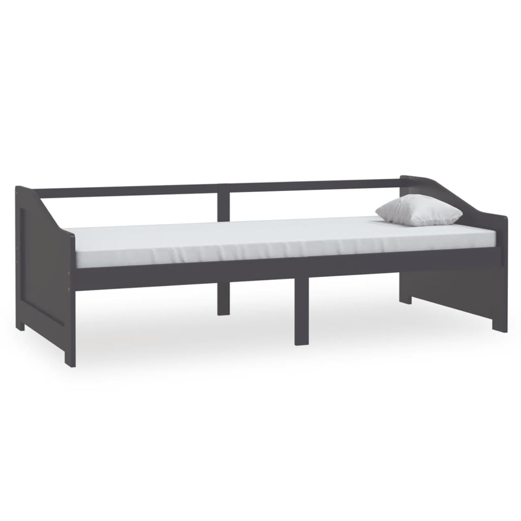 Tagesbett 3-Sitzer Dunkelgrau Massivholz Kiefer 90x200 cm - Pazzar.ch