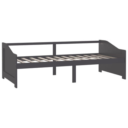 Tagesbett 3-Sitzer Dunkelgrau Massivholz Kiefer 90x200 cm - Pazzar.ch