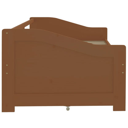 Tagesbett 3-Sitzer Schubladen Honigbraun Kiefernholz 90x200 cm - Pazzar.ch