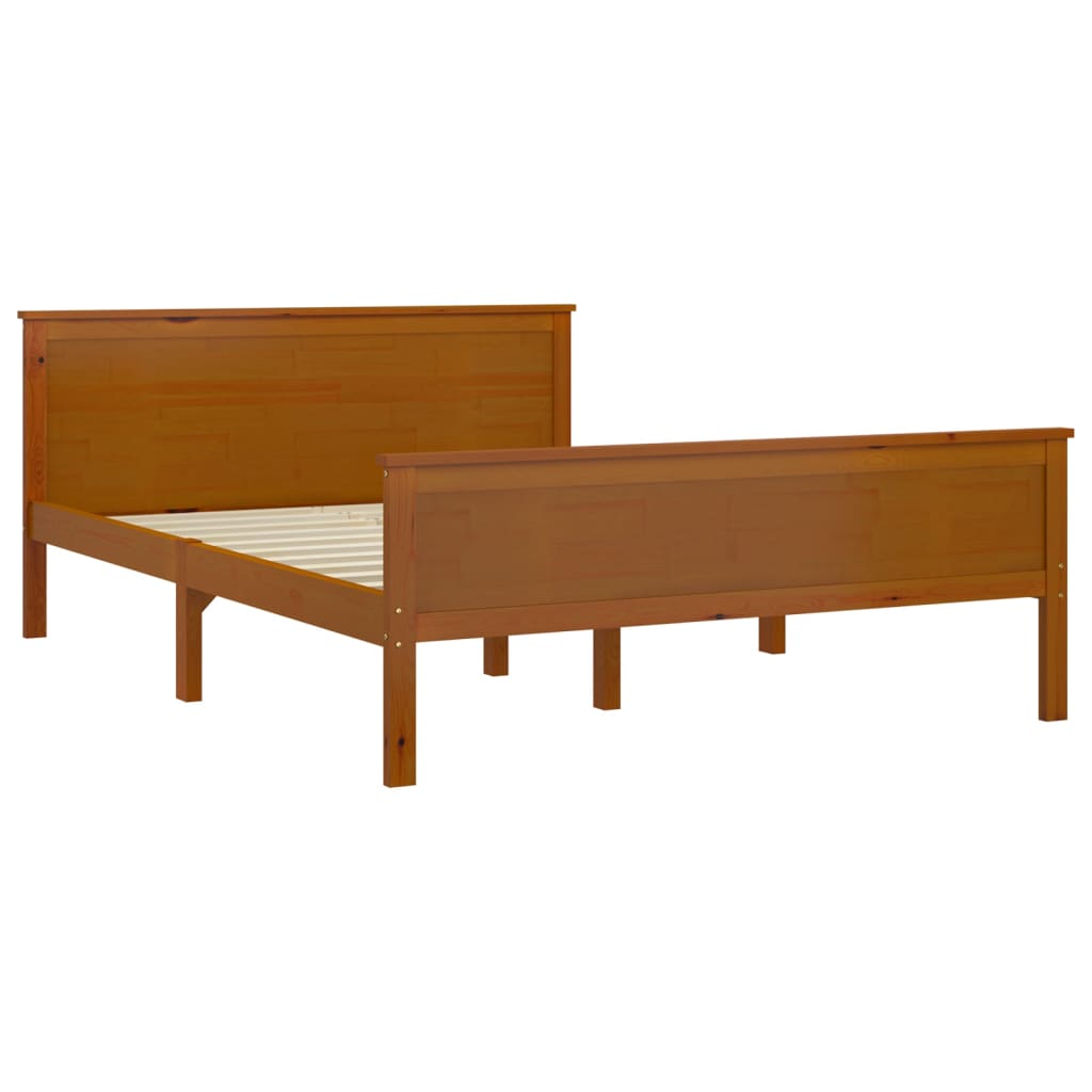 Massivholzbett Honigbraun Kiefernholz 120x200 cm - Pazzar.ch