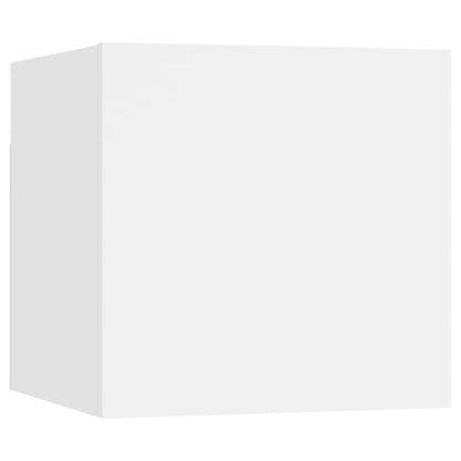 Nachttisch Weiß 30,5x30x30 cm Holzwerkstoff - Pazzar.ch