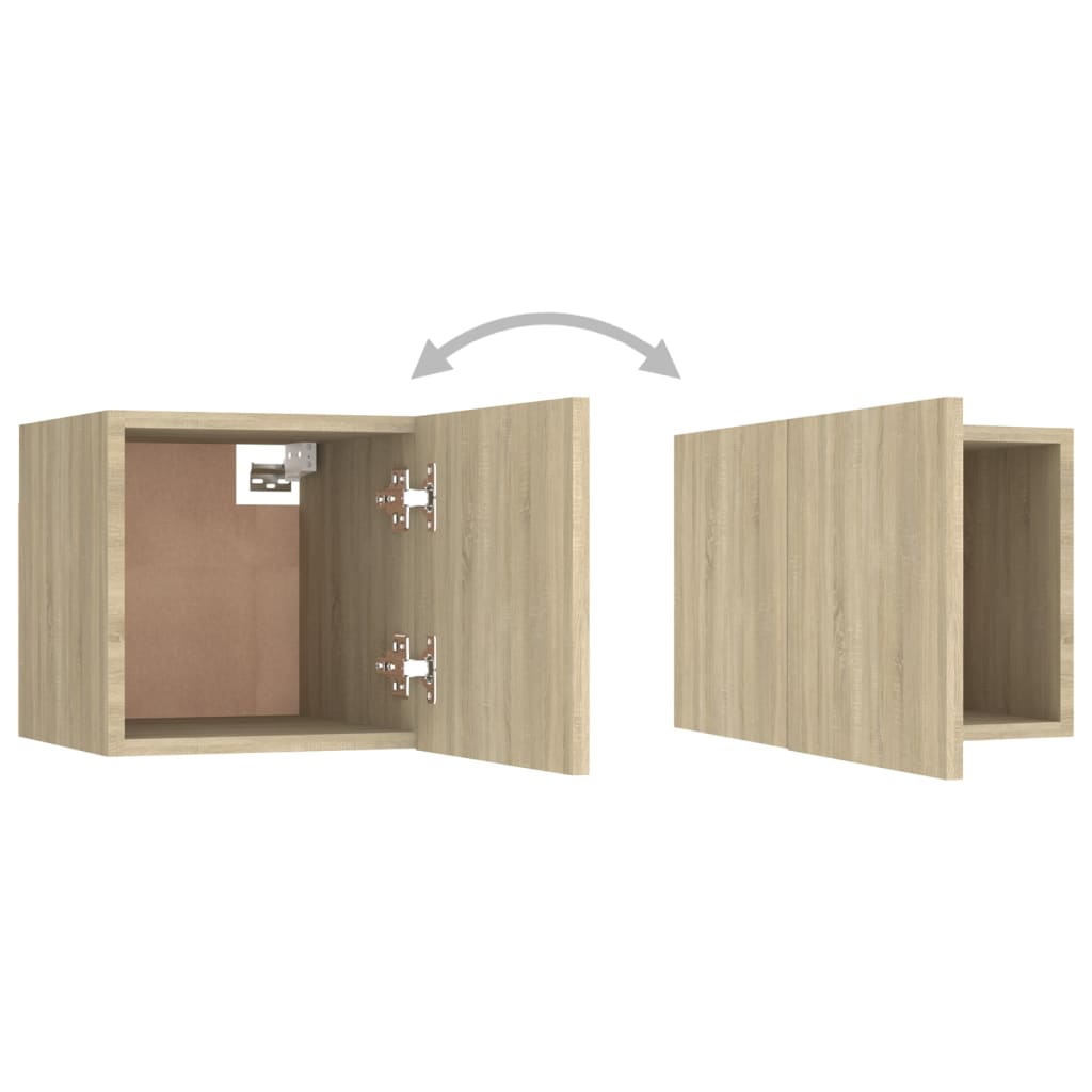 Nachttisch Sonoma-Eiche 30,5x30x30 cm Holzwerkstoff - Pazzar.ch