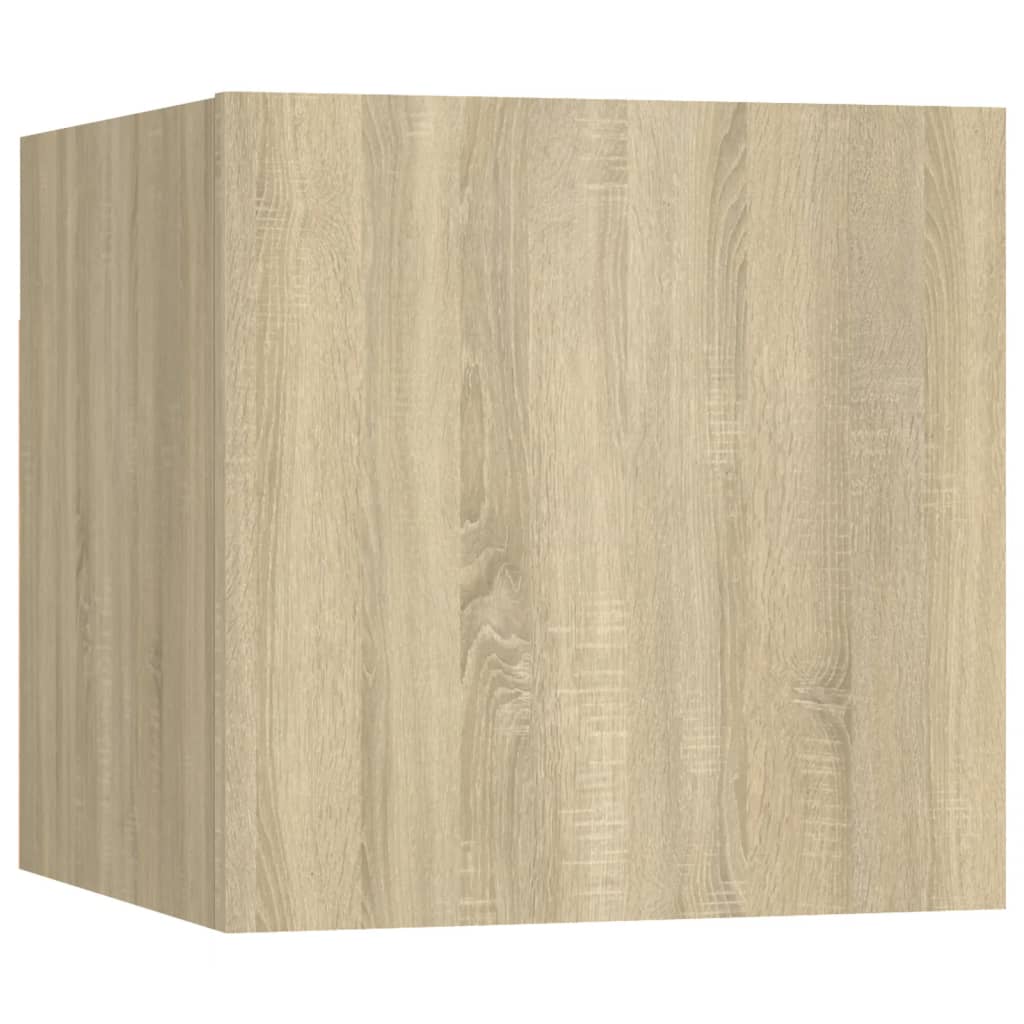 Nachttische 2 Stk. Sonoma-Eiche 30,5x30x30 cm Holzwerkstoff - Pazzar.ch
