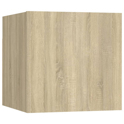 Nachttische 2 Stk. Sonoma-Eiche 30,5x30x30 cm Holzwerkstoff - Pazzar.ch