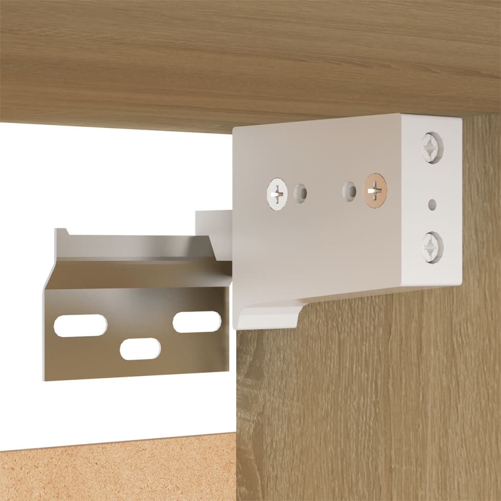 Nachttische 2 Stk. Sonoma-Eiche 30,5x30x30 cm Holzwerkstoff - Pazzar.ch
