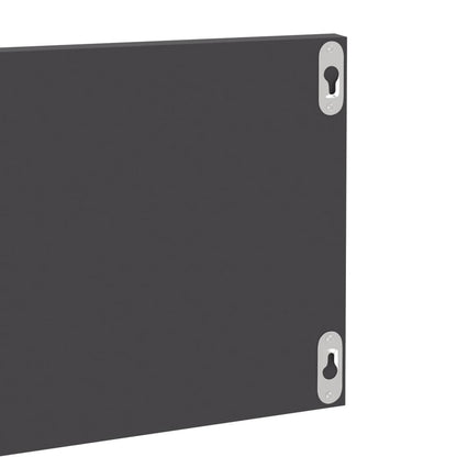 Wandregale 4 Stk. Hochglanz-Grau 80x11,5x18 cm Holzwerkstoff - Pazzar.ch