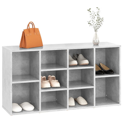Schuhbank Betongrau 103x30x54,5 cm Holzwerkstoff - Pazzar.ch