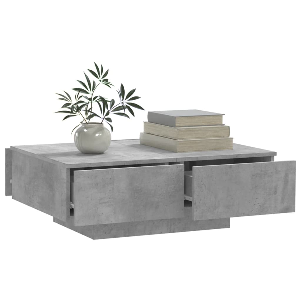 Couchtisch Betongrau 90x60x31 cm Holzwerkstoff - Pazzar.ch