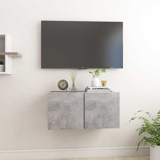 TV-Hängeschrank Betongrau 60x30x30 cm - Pazzar.ch