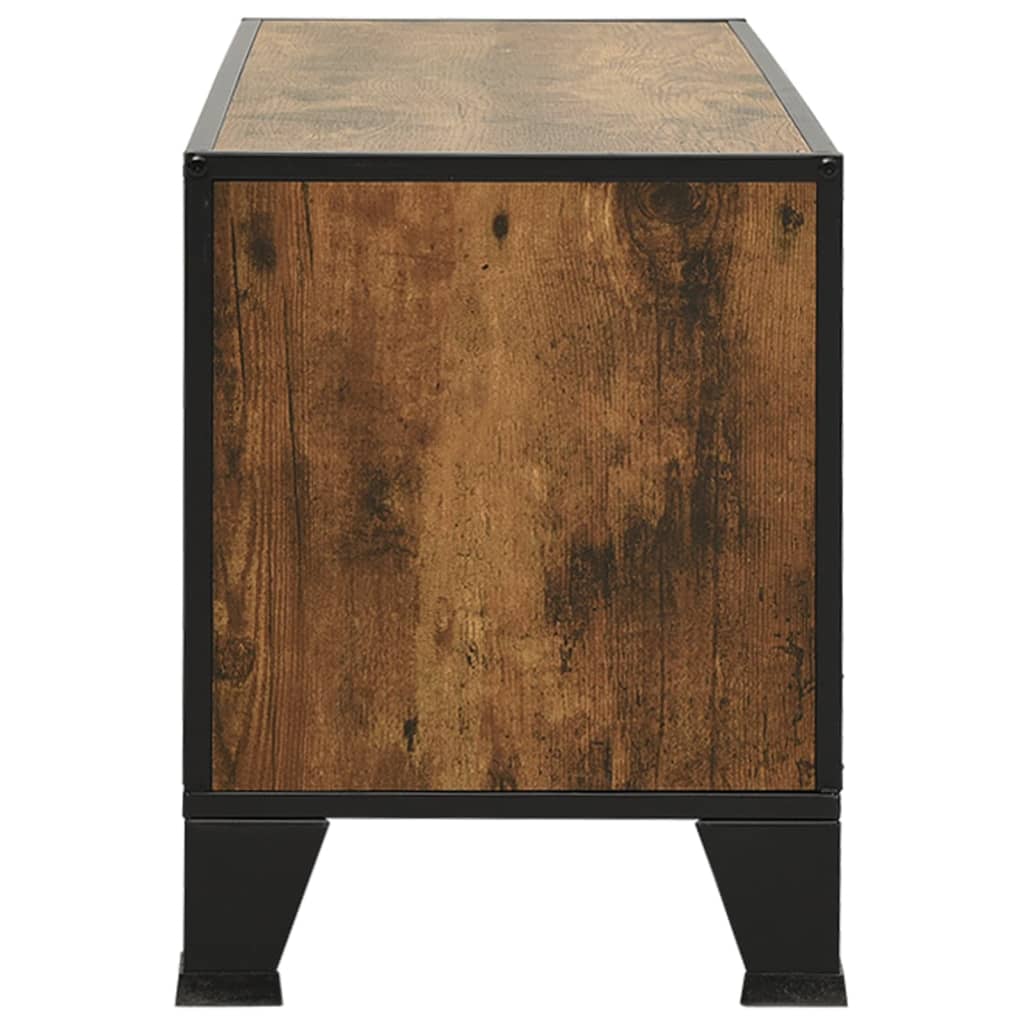 TV-Schrank Rustikales Braun 105x36x47 cm Metall und MDF - Pazzar.ch