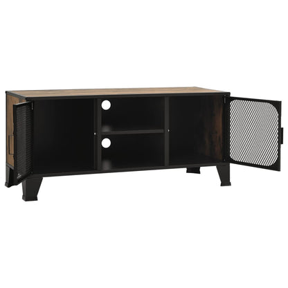 TV-Schrank Rustikales Braun 105x36x47 cm Metall und MDF - Pazzar.ch
