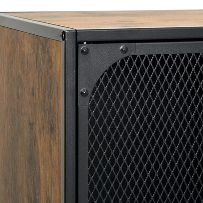 TV-Schrank Rustikales Braun 105x36x47 cm Metall und MDF - Pazzar.ch