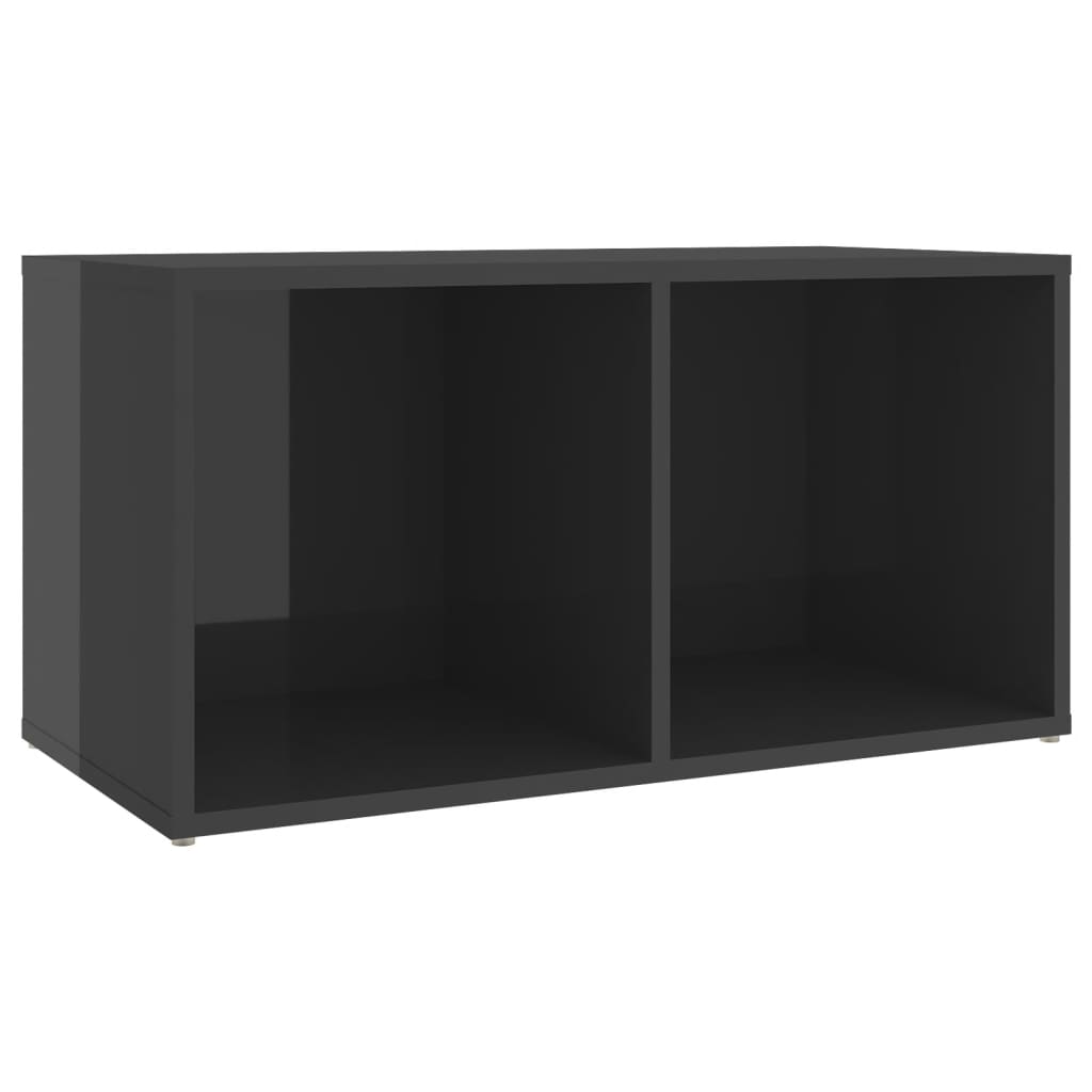 TV-Schränke 2 Stk. Hochglanz-Grau 72x35x36,5 cm Holzwerkstoff - Pazzar.ch