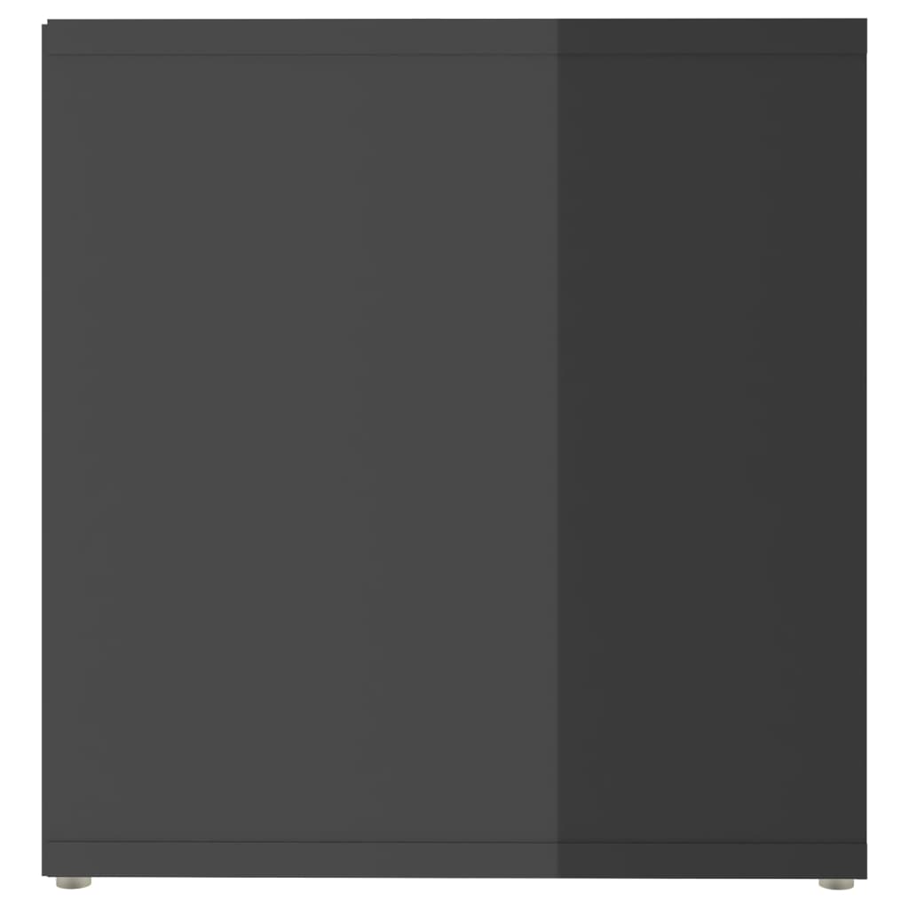 TV-Schränke 2 Stk. Hochglanz-Grau 72x35x36,5 cm Holzwerkstoff - Pazzar.ch
