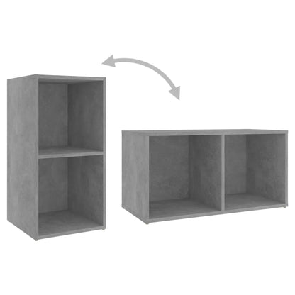 TV-Schränke 2 Stk. Betongrau 72x35x36,5 cm Holzwerkstoff - Pazzar.ch