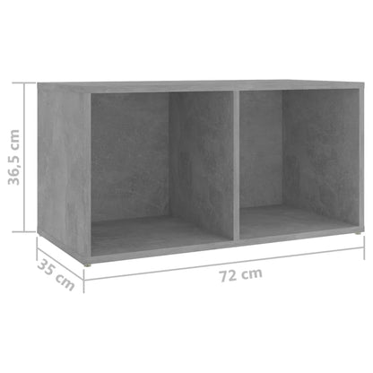 TV-Schränke 2 Stk. Betongrau 72x35x36,5 cm Holzwerkstoff - Pazzar.ch