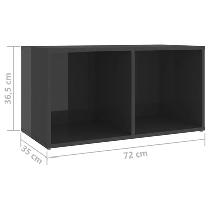 6-tlg. TV-Schrank-Set Hochglanz-Grau Holzwerkstoff - Pazzar.ch