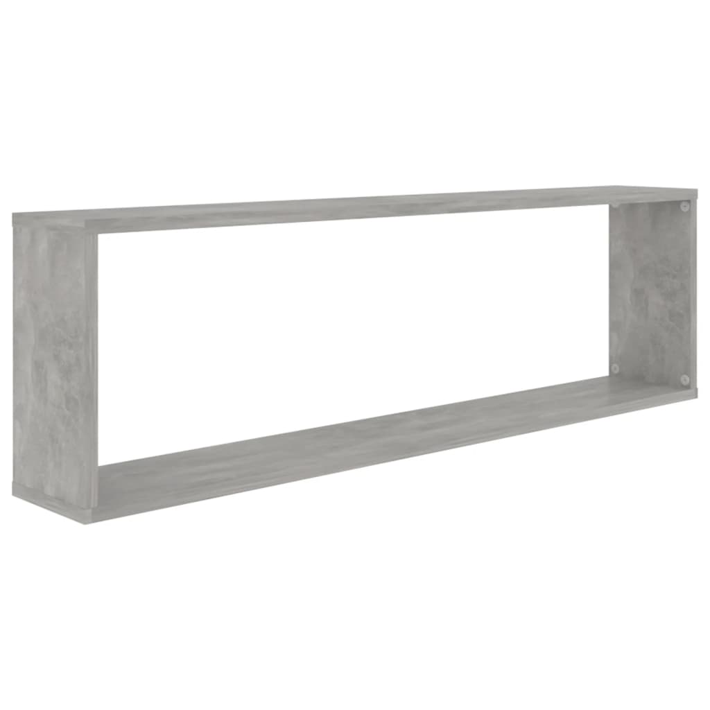 Würfelregale 2 Stk. Betongrau 100x15x30 cm Holzwerkstoff - Pazzar.ch
