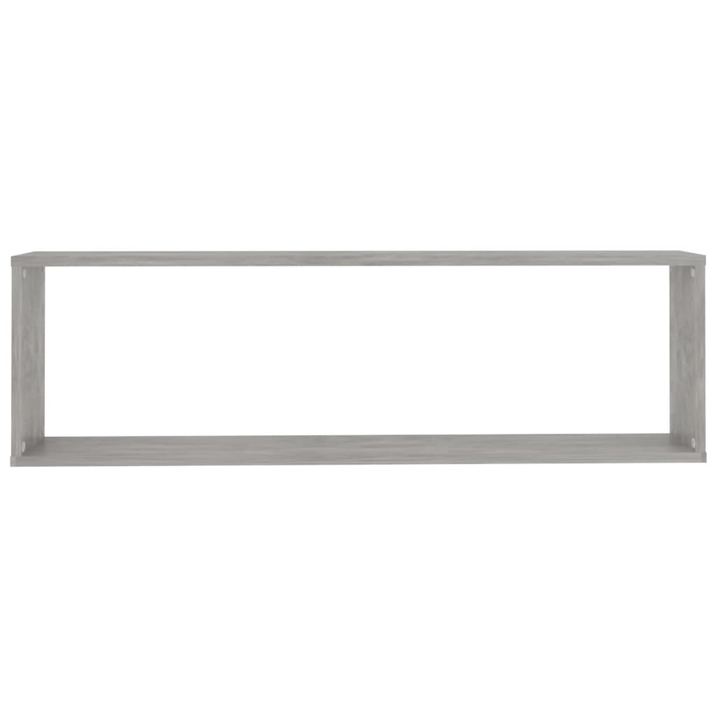 Würfelregale 2 Stk. Betongrau 100x15x30 cm Holzwerkstoff - Pazzar.ch
