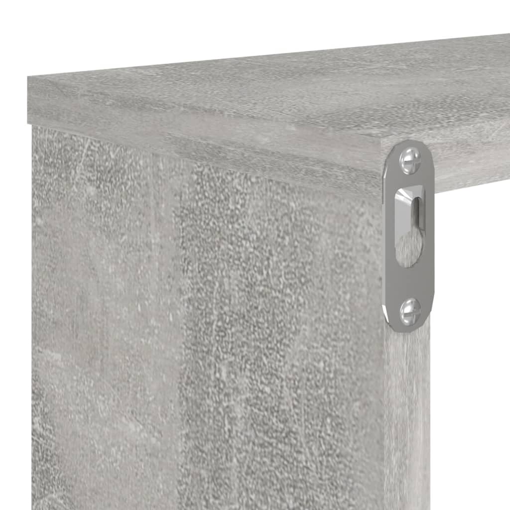 Würfelregale 4 Stk. Betongrau 80x15x26,5 cm Holzwerkstoff - Pazzar.ch