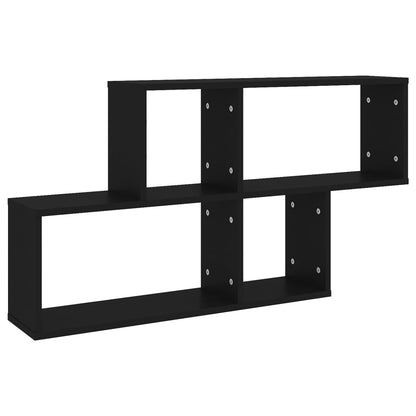 Wandregal Schwarz 100x18x53 cm Holzwerkstoff - Pazzar.ch
