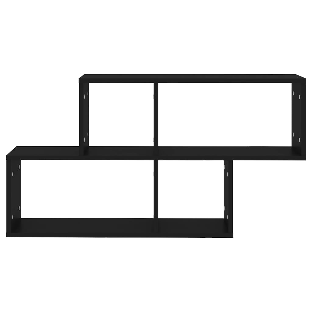 Wandregal Schwarz 100x18x53 cm Holzwerkstoff - Pazzar.ch