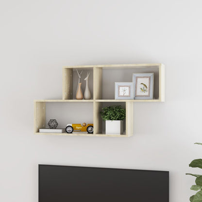 Wandregal Sonoma-Eiche 100x18x53 cm Holzwerkstoff - Pazzar.ch