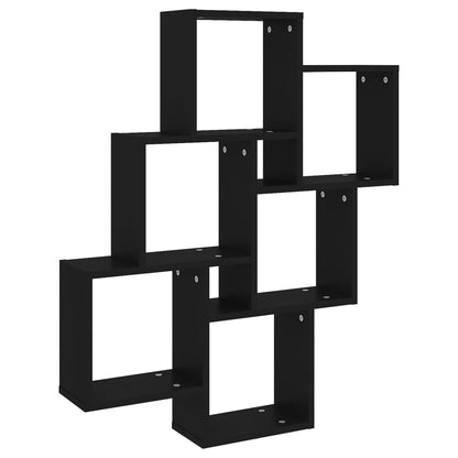 Würfelregal Schwarz 78x15x93 cm Holzwerkstoff - Pazzar.ch