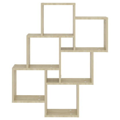 Würfelregal Sonoma-Eiche 78x15x93 cm Holzwerkstoff - Pazzar.ch